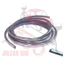 Profilo gocciolatoio cromato per due lati Fiat 500