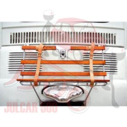 Alternative view of Portapacchi verniciato a polvere con bacchette in legno Fiat 500