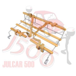 Portapacchi verniciato a polvere con bacchette in legno Fiat 500