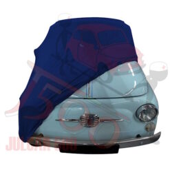 Alternative view of Telo copriauto da interno blu Fiat 500