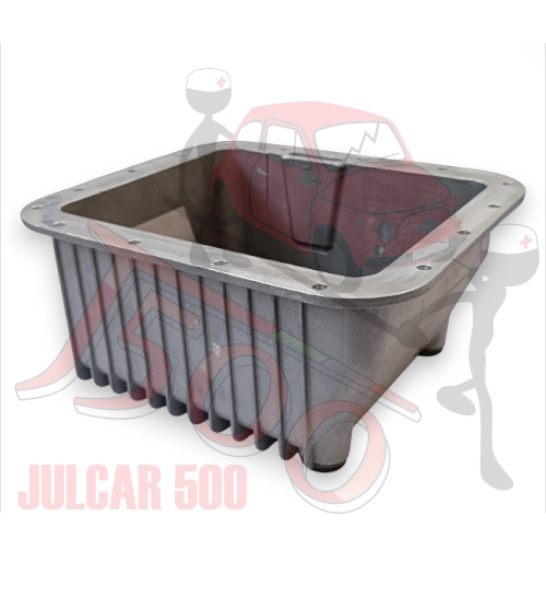 Coppa olio in alluminio da 3,5 litri con condotto raffreddamento Fiat 500-126