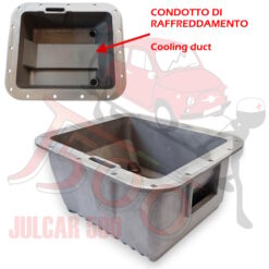 Alternative view of Coppa olio in alluminio da 3,5 litri con condotto raffreddamento Fiat 500-126