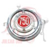 Fregio anteriore 750 in plastica tondo Fiat 600