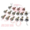 Kit 16 bulloni fissaggio cerchio ruota Fiat 500 N/D-Bianchina