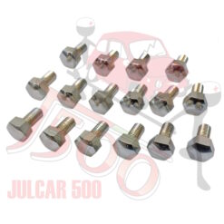 Kit 16 bulloni fissaggio cerchio ruota Fiat 500 N/D-Bianchina
