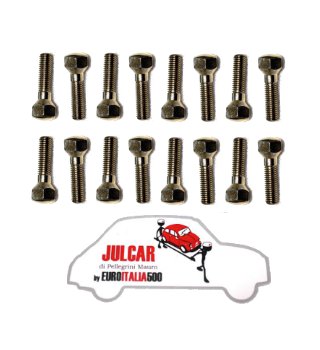 Kit 16 bulloni conici fissaggio cerchio in lega Fiat 500