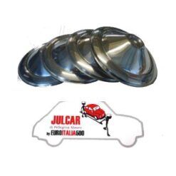 4 coppe ruota in alluminio fiat 500 N/D/F