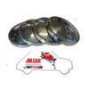 Kit 4 coppe ruota liscie in acciaio Fiat 500 Giardiniera - Bianchina - 600
