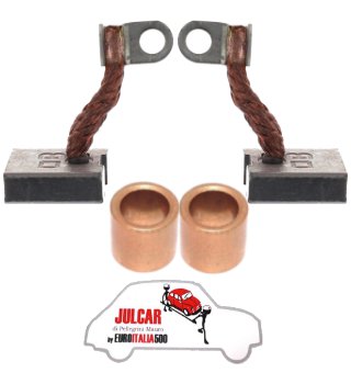 Kit spazzole e boccole motorino avviamento Fiat 500