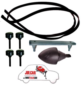 Kit gommini e guarnizione cofano anteriore Fiat 500