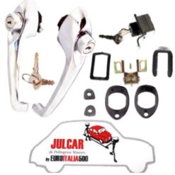 Kit impariglio maniglie esterne e chiusura cofano posteriore con unica chiave Fiat 500