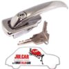 Maniglia sinistra esterna cromata Fiat 500 Autobianchi/Giard