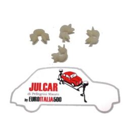 Kit 4 graffette astina serratura porta Fiat 500