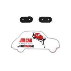 Coppia fermi leveraggio serratura interna porta Fiat 500