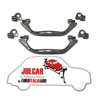 Coppia maniglie interne tira porta alluminio Fiat 500