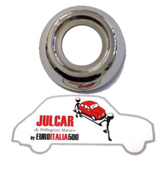 Rosone cromato maniglia alzavetro Fiat 500