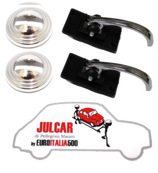 Kit maniglie cromate apriporta con rosoni Fiat 500 L