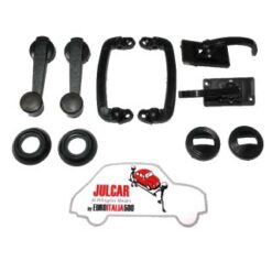 Kit maniglie interne nere in plastica Fiat 500 R