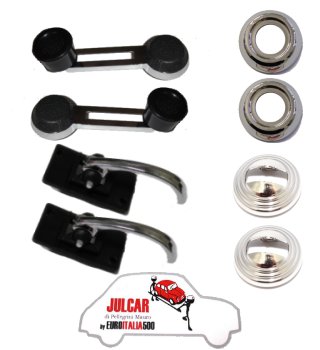 Kit maniglie interne cromate alta qualità Fiat 500 L