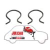 Coppia mollette fissaggio maniglie alza vetro Fiat 500 F/L/R