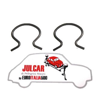 Coppia mollette fissaggio maniglie alza vetro Fiat 500 F/L/R