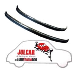 Coppia paraurti con gomma e bulloni Fiat 500