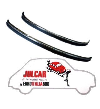 Coppia paraurti con gomma e bulloni Fiat 500