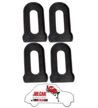 Kit 4 guarnizioni distanziali paraurti Fiat 500