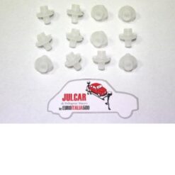 Kit 12 mollette di fissaggio modanature sottoporta in Fiat 500
