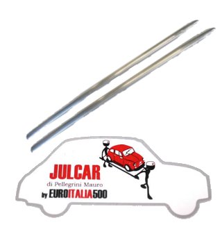 Coppia modanature in alluminio delle porte Fiat 500 N/D/Giard