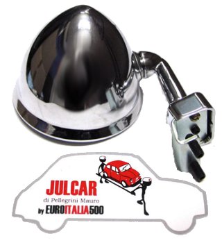 Specchio esterno a goccia a morsetto con guarnizione Fiat 500