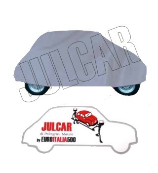 Telo copriauto da interno grigio Fiat 500