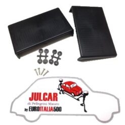 Coppia coperture prese aria motore cofano posteriore Fiat 500