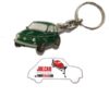 Portachiavi metallo verde Fiat 500