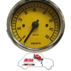 Strumento contagiri giallo Abarth Ø 80 mm Fiat 500