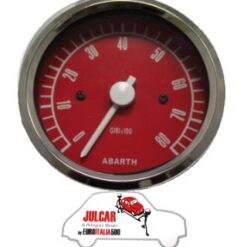 Strumento contagiri rosso Abarth Ø 80 mm Fiat 500