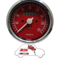 Strumento contachilometri rosso Abarth Ø 80 mm Fiat 500