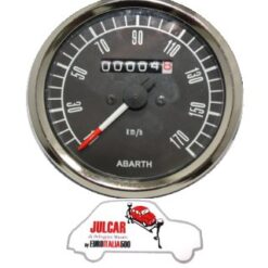 Strumento contachilometri nero Abarth Ø 80 mm Fiat 500