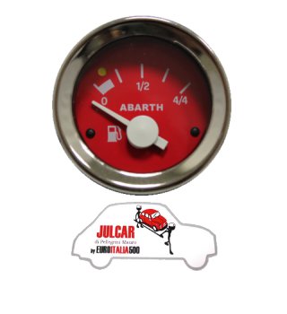 Strumento livello benzina rosso Abarth Ø 52 mm Fiat 500