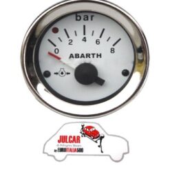 Strumento pressione olio bianco Abarth Ø 52 mm Fiat 500