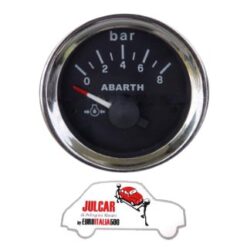 Strumento pressione olio nero Abarth Ø 52 mm Fiat 500