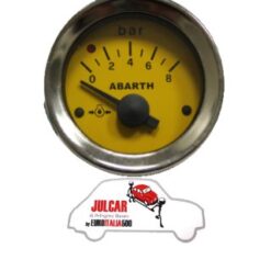Strumento pressione olio giallo Abarth ร 52 mm Fiat 500