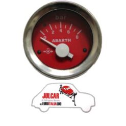 Strumento pressione olio rosso Abarth Ø 52 mm Fiat 500