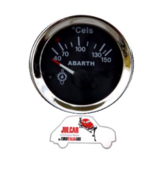 Strumento temperatura olio nero Abarth Ø 52 mm Fiat 500