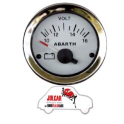 Strumento voltmetro bianco Abarth Ø 52 mm Fiat 500