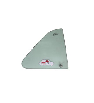 Vetro Deflettore verde con perno destro Fiat 500 F/L/R/Giard