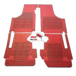 Kit sovratappeti in gomma rossi Fiat 500