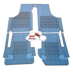 Kit sovratappeti in gomma blu Fiat 500