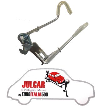 Coppia ganci apertura cofano motore Fiat 500