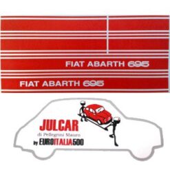 Kit adesivi laterali Abarth 695 Fiat 500